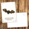 Postkarte Krafttier Fledermaus „Aufmerksamkeit“ – Bild 2