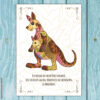Postkarte Krafttier Känguru "Überwindung von Hindernissen" – Bild 2