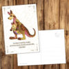 Postkarte Krafttier Känguru "Überwindung von Hindernissen" – Bild 3