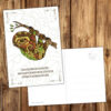 Postkarte Krafttier Faultier "Eigenes Tempo" – Bild 2