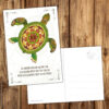 Postkarte Krafttier Schildkröte "Dem Herzen folgen" – Bild 3