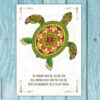 Postkarte Krafttier Schildkröte "Dem Herzen folgen" – Bild 2
