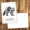 Postkarte Krafttier Waschbär "Fertigkeiten & Geschick" – Bild 2
