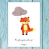 Postkarte Fuchs „Krank“ – Bild 2
