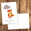 Postkarte Fuchs „Krank“ – Bild 3