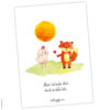 Postkarte Fuchs „Hühnchenliebe“