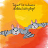 Postkarte Fledermaus „Mit dir“ – Bild 4