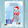 Postkarte Fledermaus „Frohe Weihnachten“ – Bild 3