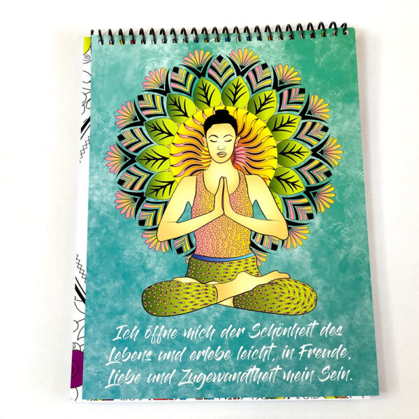 Mandala-Malbuch für Erwachsene „Meditation & Inspiration“ – Bild 3