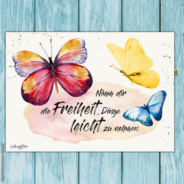 Postkarte Affirmation „Schmetterlinge“ – Bild 2