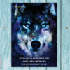 Postkarte Wolf - Ich blicke in meine Seele – Bild 2