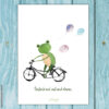 Postkarte Frosch „Einfach mal auf und davon“ – Bild 2