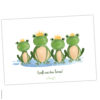Postkarte Frosch „Feriengruß“