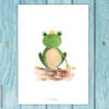 Postkarte Frosch „Goldkugel“ – Bild 2