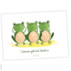 Postkarte Frosch „Sinne“