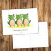 Postkarte Frosch „Sinne“ – Bild 3