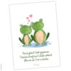 Postkarte Frosch „Verliebt“