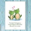 Postkarte Frosch „Verliebt“ – Bild 2