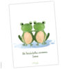 Postkarte Frosch „Zusammenhalt“