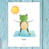 6er Postkarten-Set „Yoga Frösche“ – Bild 6