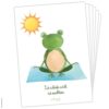 6er Postkarten-Set „Yoga Frösche“