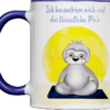 Tasse Faultier „Das Wesentliche“ (330, 450 ml / mit od. ohne Spruch)