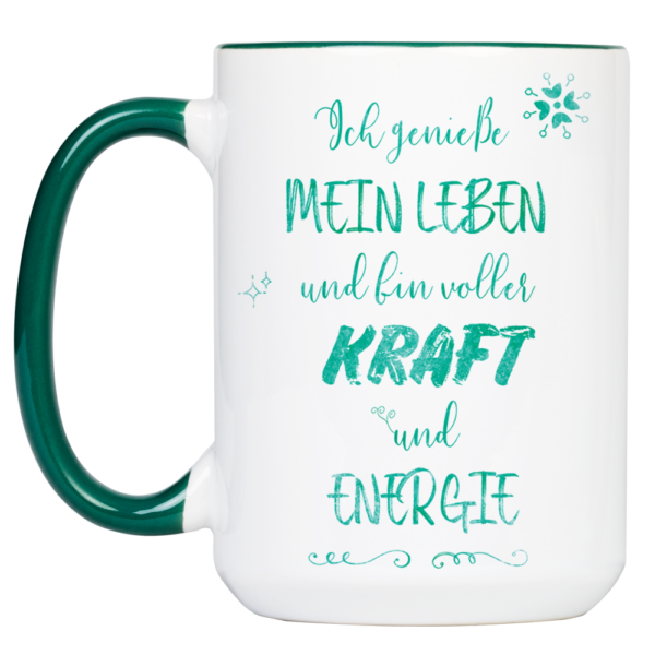 Tasse Affirmation „Kraft & Energie“ (330, 450 ml)