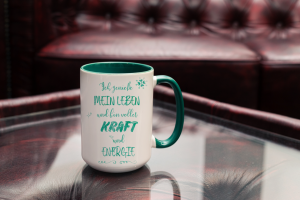 Tasse Affirmation „Kraft & Energie“ (330, 450 ml) – Bild 3