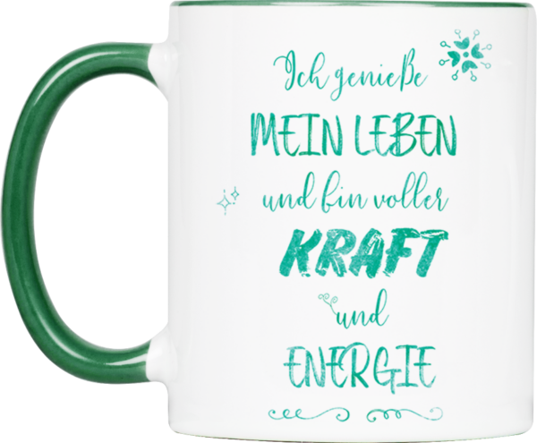 Tasse Affirmation „Kraft & Energie“ (330, 450 ml) – Bild 2