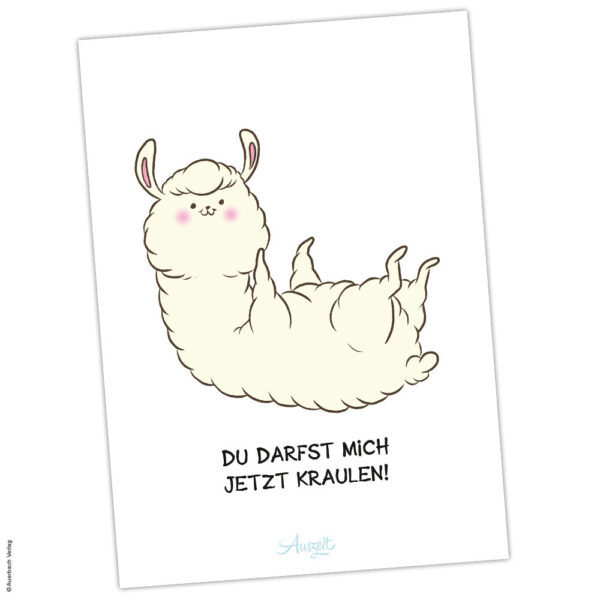 Postkarte Streicheln