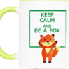 Tasse Fuchs "Keep calm and be a fox" (330, 450 ml) – Bild 2