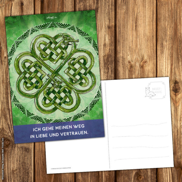Postkarte Kleeblatt – Bild 2