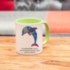 Tasse Krafttier Delfin „Lebensfreude teilen“ (330, 400, 450 ml / mit od. ohne Spruch) – Bild 3
