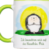 Tasse Igel „Das Wesentliche“ (330, 450 ml / mit od. ohne Spruch)