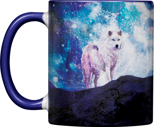 Tasse "Weißer Wolf" (330ml)