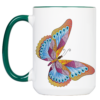Tasse Krafttier Schmetterling „Vollkommene Wandlung“ (330, 400, 450 ml / mit od. ohne Spruch) – Bild 2