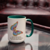Tasse Krafttier Schmetterling „Vollkommene Wandlung“ (330, 400, 450 ml / mit od. ohne Spruch) – Bild 9