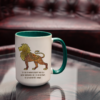 Tasse Krafttier Löwe „Kraft aus der Mitte“ (330, 400, 450 ml / mit od. ohne Spruch) – Bild 9