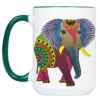 Tasse Krafttier Elefant „Entscheidung aus dem Herzen“ (330, 400, 450 ml / mit od. ohne Spruch) – Bild 2