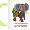 Tasse Krafttier Elefant „Entscheidung aus dem Herzen“ (330, 400, 450 ml / mit od. ohne Spruch) – Bild 7