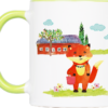 Tasse Fuchs „Mamas Arbeit“ (330, 450 ml / in verschiedenen Farben)