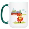 Tasse Fuchs „Mamas Arbeit“ (330, 450 ml / in verschiedenen Farben) – Bild 3