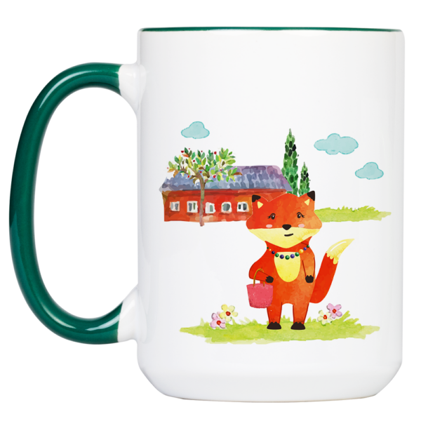 Tasse Fuchs „Mamas Arbeit“ (330, 400, 450 ml / in verschiedenen Farben) – Bild 5