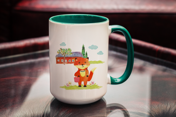 Tasse Fuchs „Mamas Arbeit“ (330, 400, 450 ml / in verschiedenen Farben) – Bild 6