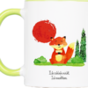 Tasse Fuchs „Meditation“ (330, 450 ml / mit od. ohne Spruch)
