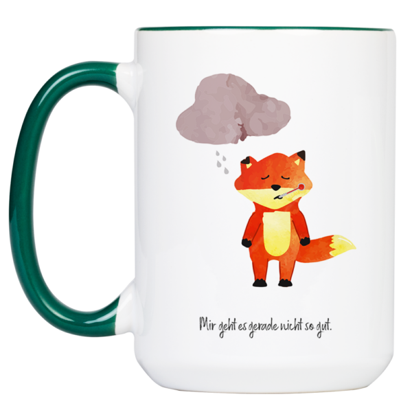 Tasse Fuchs „Krank“ (330, 400, 450 ml / mit od. ohne Spruch) – Bild 9