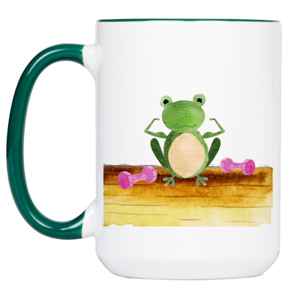 Tasse Frosch „Löwe“ (330, 400, 450 ml / mit od. ohne Spruch) – Bild 2