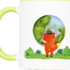 Tasse Fuchs „Welt“ (330, 450 ml / mit od. ohne Spruch) – Bild 2
