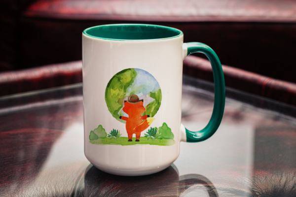 Tasse Fuchs „Welt“ (330, 450 ml / mit od. ohne Spruch) – Bild 8