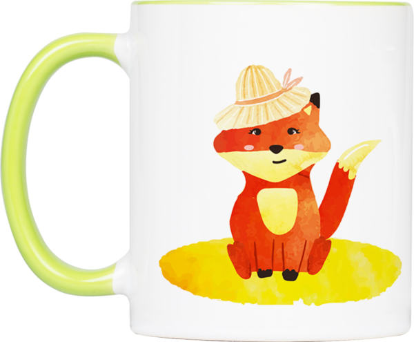 Tasse Fuchs „Schwester“ (330, 400, 450 ml / in verschiedenen Farben)